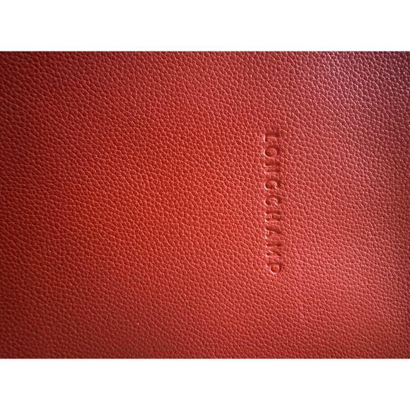 Longchamp France Le Foulonné Pilot burnt orange Leather Ipad Case - Picture 2 of 8